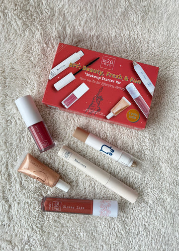 M2U NYC Makeup Starter Kit with products